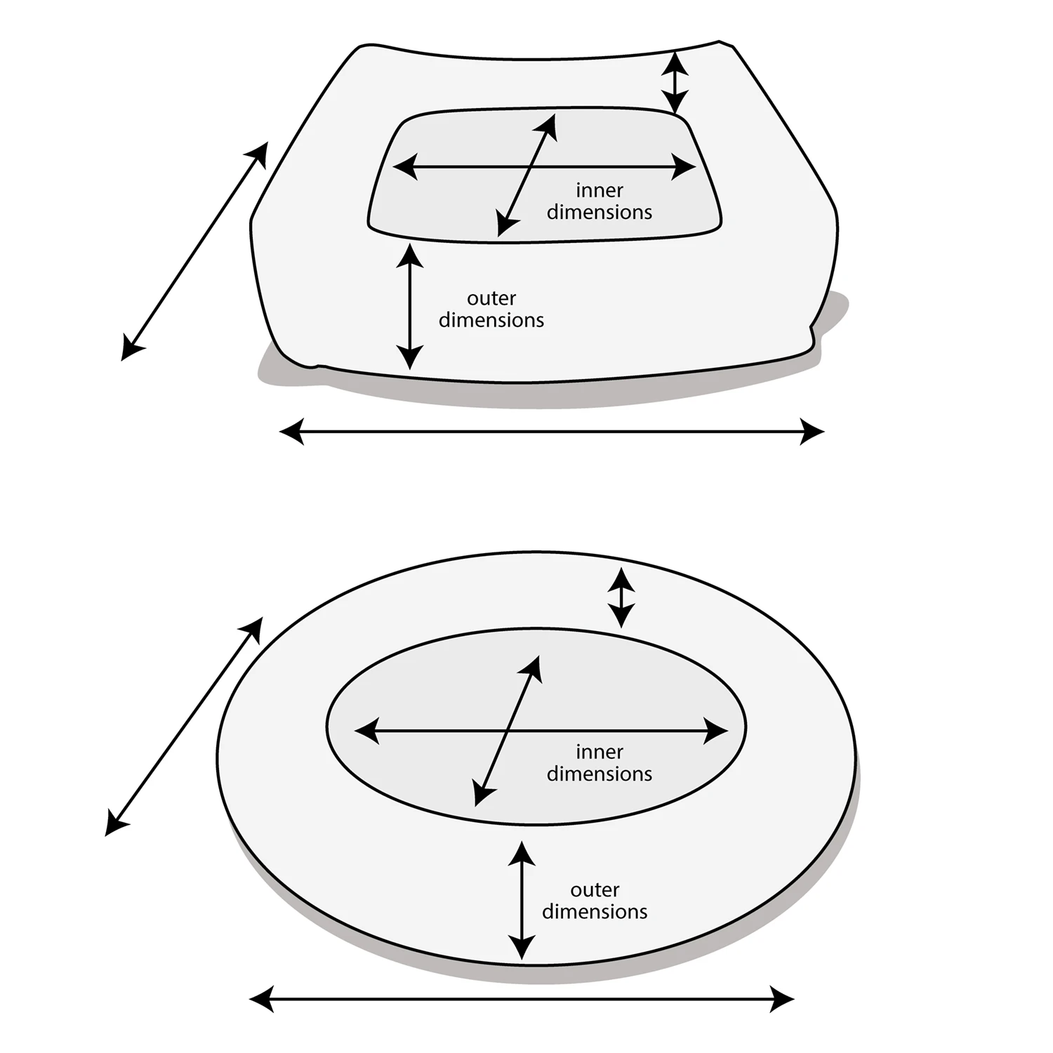 Bowsers Urban Lounger Dog Bed Microlinen Storm 6 Bowsers Urban Lounger Dog Bed Microlinen Storm - Image 4