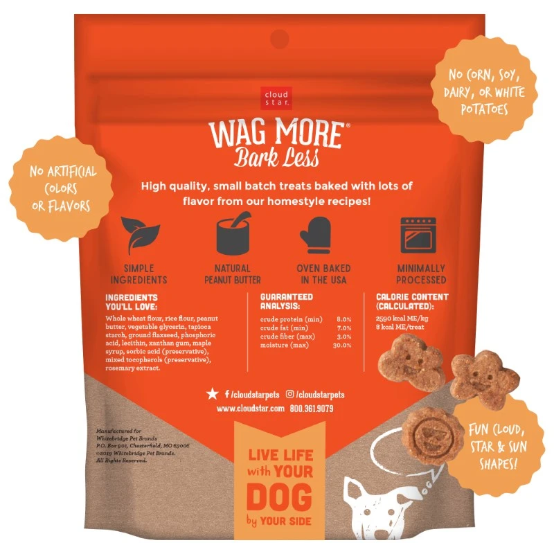 Cloud Star Wag More Bark Less Soft & Chewy With Creamy Peanut Butter Dog Treats 6 Oz 4 Cloud Star Wag More Bark Less Soft & Chewy With Creamy Peanut Butter Dog Treats 6 Oz - Image 2