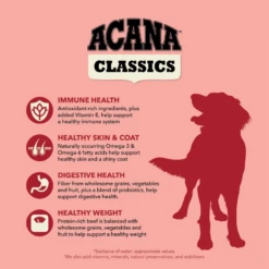 Acana Classics Beef & Barley Recipe Dry Dog Food -Mutts And Co-us 6AcanaClassicsBeef BarleyRecipeDryDogFood