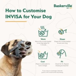 Baskerville INVISA Dog Basket Muzzle -Mutts And Co-us 6BaskervilleINVISADogBasketMuzzle