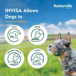Baskerville INVISA Dog Basket Muzzle -Mutts And Co-us 8BaskervilleINVISADogBasketMuzzle
