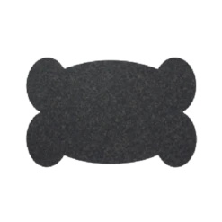 ORE Pet Recycled Rubber Black Big Bone Placemat