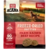 Acana Beef Recipe Patties Grain-Free Freeze-Dried Dog Food & Topper 14-oz