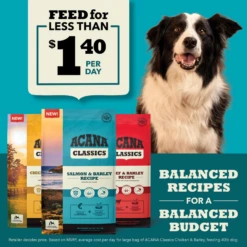Acana Classics Chicken & Barley Recipe Dry Dog Food -Mutts And Co-us AcanaClassicsChicken BarleyRecipeDryDogFood 3
