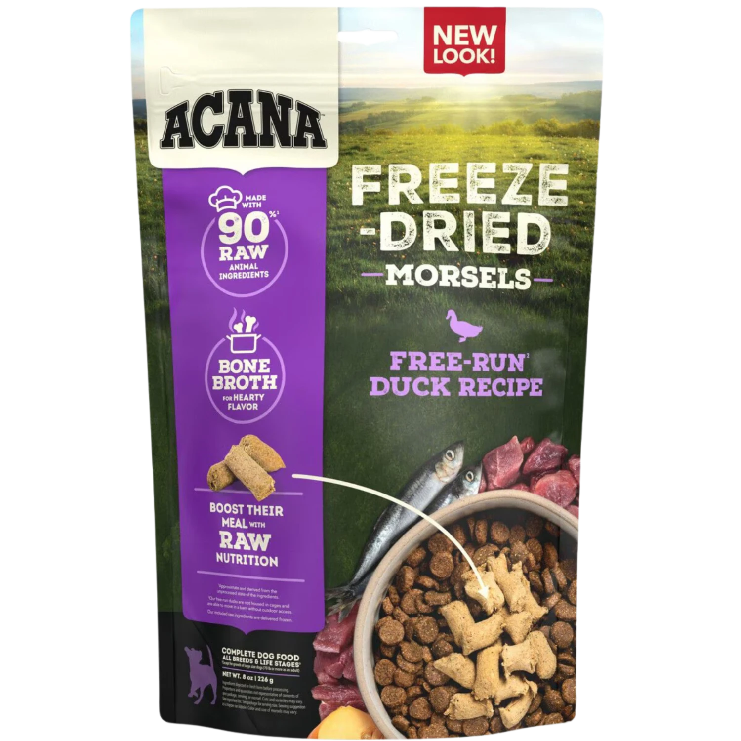 Acana Duck Recipe Morsels Grain-Free Freeze-Dried Dog Food & Topper 8-oz 3 Acana Duck Recipe Morsels Grain-Free Freeze-Dried Dog Food & Topper 8-oz