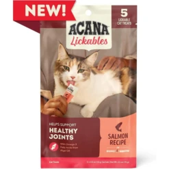Acana Lickables Healthy Joints Salmon Recipe Cat Treats, 2.5 Oz, 5 Count
