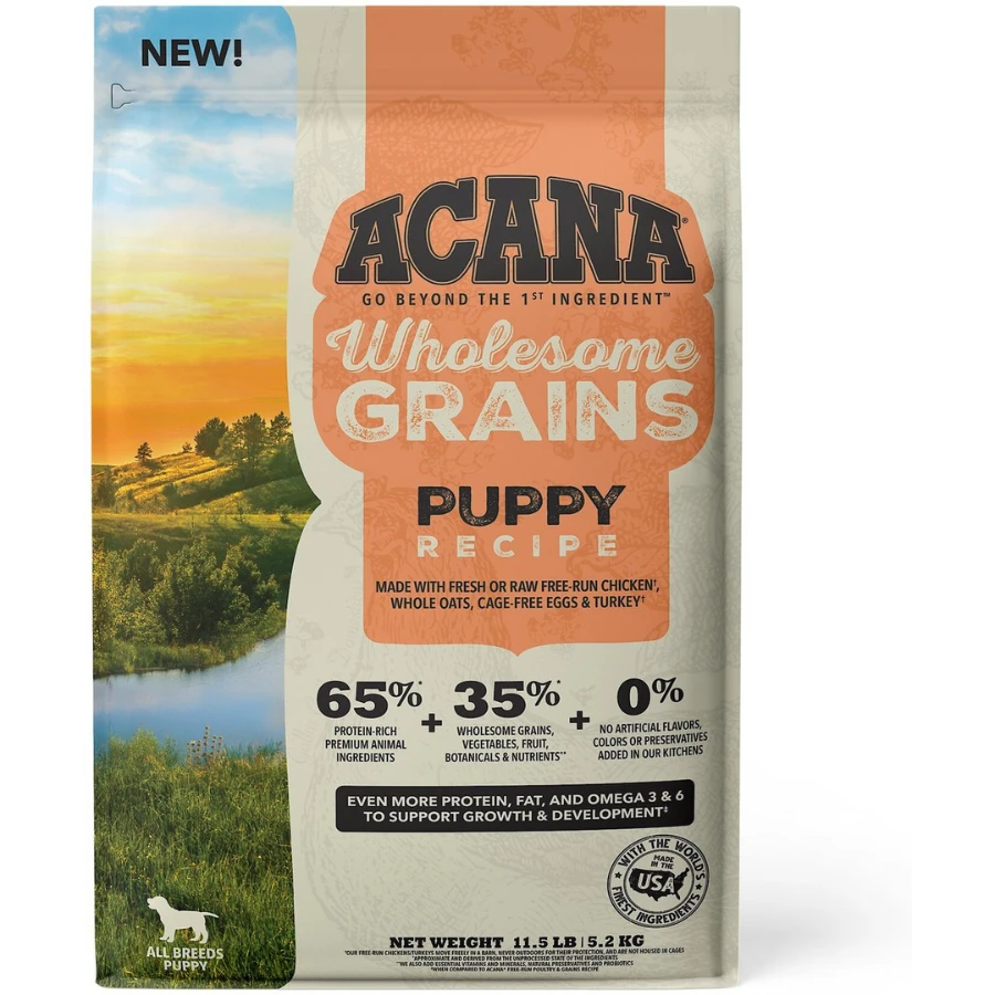 Acana Wholesome Grains Puppy Recipe Dry Dog Food 3 Acana Wholesome Grains Puppy Recipe Dry Dog Food