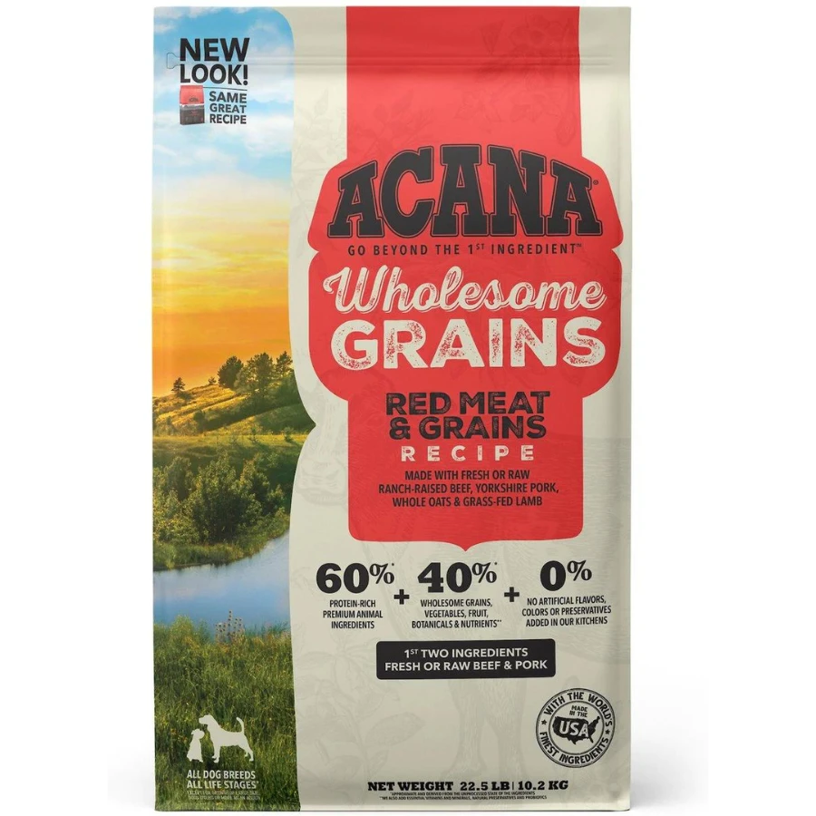 Acana Wholesome Grains Red Meat Recipe Dry Dog Food 3 Acana Wholesome Grains Red Meat Recipe Dry Dog Food