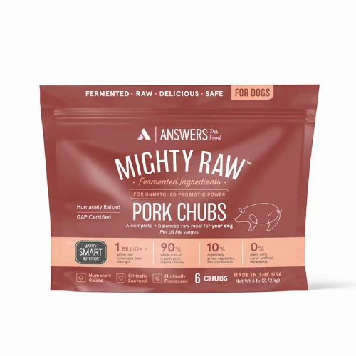 Answers Pet Food Detailed Formula Pork Mighty Raw Frozen Chubs 6 Lbs 3 Answers Pet Food Detailed Formula Pork Mighty Raw Frozen Chubs 6 Lbs