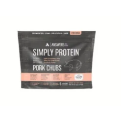 Answers Pet Food Detailed Formula Pork Simply Protein Raw Frozen Chubs 6 Lbs