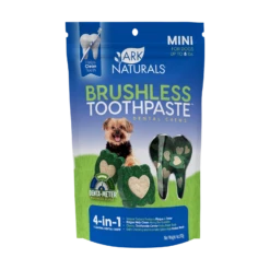 Ark Naturals Brushless Toothpaste Mini Dental Dog Treats, 4-oz