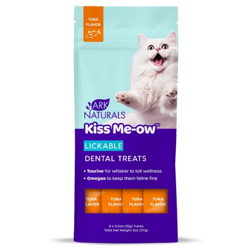 Ark Naturals Cat Dental Lickable Kiss ME-OW Tuna Cat Treats 2 Oz 3 Ark Naturals Cat Dental Lickable Kiss ME-OW Tuna Cat Treats 2 Oz