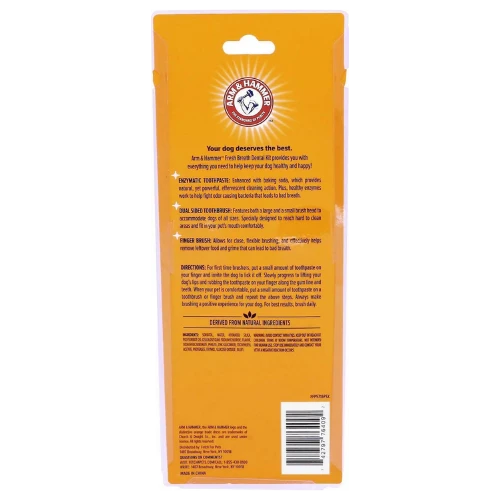 Arm & Hammer Fresh Breath Vanilla Ginger Flavored Dog Dental Kit 4 Arm & Hammer Fresh Breath Vanilla Ginger Flavored Dog Dental Kit - Image 2