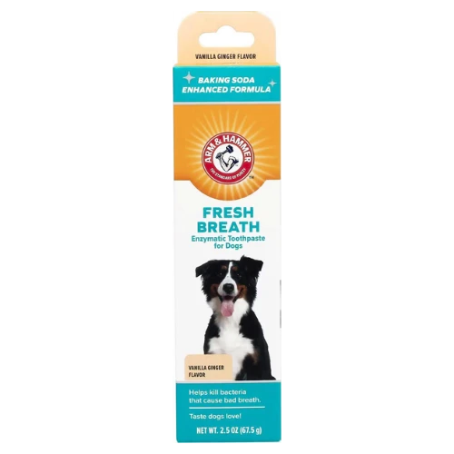 Arm & Hammer Fresh Breath Vanilla Ginger Flavored Enzymatic Toothpaste Dog Dental 2.5 Oz 3 Arm & Hammer Fresh Breath Vanilla Ginger Flavored Enzymatic Toothpaste Dog Dental 2.5 Oz