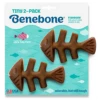 Benebone Fishbone Dog Chew Toy, Tiny, 2 Count 2 Benebone Fishbone Dog Chew Toy, Tiny, 2 Count -Mutts And Co-us BENEBONEDOGFISHBONETINY2PACK 1