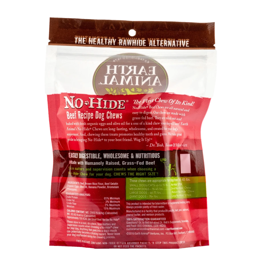 Earth Animal No-Hide Beef Chew 2PK 4 Earth Animal No-Hide Beef Chew 2PK - Image 2