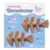 Benebone Puppy Pack Fishbone Chew Toy, 2 Pack -Mutts And Co-us BenebonePuppyPackFishboneChewToy 2pack