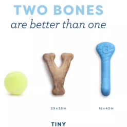 Benebone Puppy Wishbone & Rubber Pack Chew Toy, 2 Pack -Mutts And Co-us BenebonePuppyWishbone RubberPackChewToy 2pack3