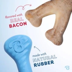 Benebone Puppy Wishbone & Rubber Pack Chew Toy, 2 Pack -Mutts And Co-us BenebonePuppyWishbone RubberPackChewToy 2pack4