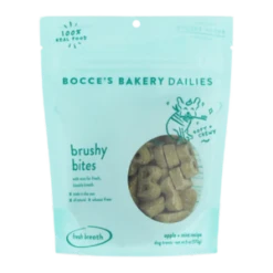 Bocce's Bakery Brushy Bites Soft & Chewy Dental Treats For Dogs