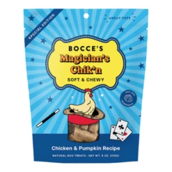 Bocce's Bakery Magician's Chik'n Soft & Chewy Chicken & Pumpkin Dog Treats, 6 Oz