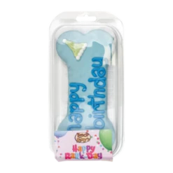 Bosco & Roxy's Prepackaged Happy Birthday Bone 8" Blue Dog Treats