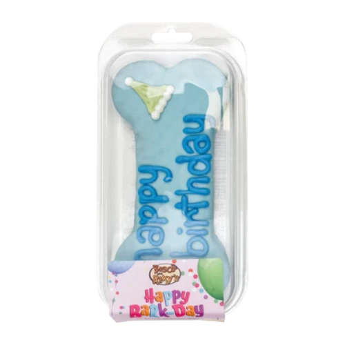 Bosco & Roxy's Prepackaged Happy Birthday Bone 8" Blue Dog Treats 3 Bosco & Roxy's Prepackaged Happy Birthday Bone 8" Blue Dog Treats