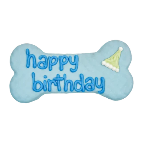 Bosco & Roxy's Prepackaged Happy Birthday Bone 8" Blue Dog Treats 4 Bosco & Roxy's Prepackaged Happy Birthday Bone 8" Blue Dog Treats - Image 2