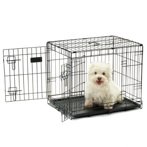 Carlson Pet Products Double Door Dog Crate Black 10 Carlson Pet Products Double Door Dog Crate Black - Image 8