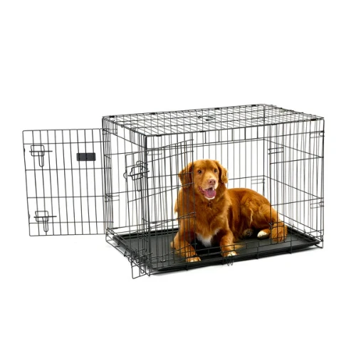 Carlson Pet Products Double Door Dog Crate Black 9 Carlson Pet Products Double Door Dog Crate Black - Image 7