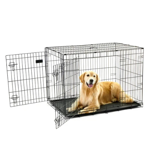 Carlson Pet Products Double Door Dog Crate Black 8 Carlson Pet Products Double Door Dog Crate Black - Image 6
