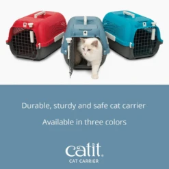 Catit Cat Carrier Blue-Grey 9 Catit Cat Carrier Blue-Grey -Mutts And Co-us CatitCatCarrierCherryRed2 42d63d78 77a8 4ce2 9aeb 94ea4d79690b