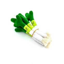 Cheerhunting Moo Fun Plush Leek With Rope Ends Cat Toy