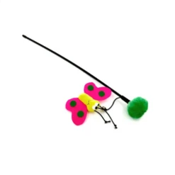 Cheerhunting Moo Teaser Cat Toy Wand -Mutts And Co-us CheerhuntingMooTeaserCatToyWandbutterfly