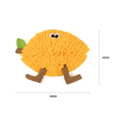 Cheerhunting Snuffy Fruit-Shaped Snuffle Feeding Mat For Cats And Dogs Orange 4 Cheerhunting Snuffy Fruit-Shaped Snuffle Feeding Mat For Cats And Dogs Orange - Image 2