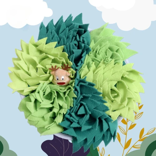 Cheerhunting Snuffy Round Flower Snuffle Feeding Mat For Dogs 4 Cheerhunting Snuffy Round Flower Snuffle Feeding Mat For Dogs - Image 2