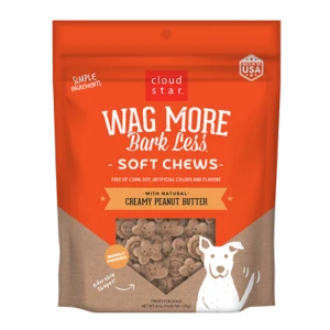 Cloud Star Wag More Bark Less Soft & Chewy With Creamy Peanut Butter Dog Treats 6 Oz 3 Cloud Star Wag More Bark Less Soft & Chewy With Creamy Peanut Butter Dog Treats 6 Oz