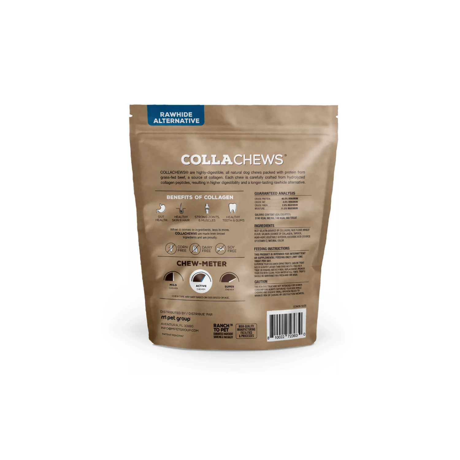 CollaChews Rawhide Alternative Collagen Chips Dog Treats Salmon 11oz 4 CollaChews Rawhide Alternative Collagen Chips Dog Treats Salmon 11oz - Image 2
