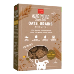 Cloud Star Wag More Bark Less Oats & Grains Biscuits With Crunchy Peanut Butter Cookie Recipe Dog Treats -Mutts And Co-us CopyofCopyofCloudStarWagMoreBarkLessOats BiscuitswithCrunchyPeanutButterCookieRecipeDogTreats
