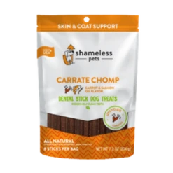 Shameless Pets Carrate Chomp Dental Sticks For Dogs, 7.2oz -Mutts And Co-us CopyofEcommPhotoTemplate 80