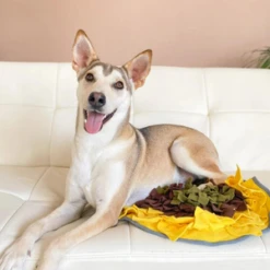 Injoya Sunflower Snuffle Feeding Mat For Dogs 5 Injoya Sunflower Snuffle Feeding Mat For Dogs -Mutts And Co-us CopyofInjoyaSunflowerSnuffleFeedingMatForDogs