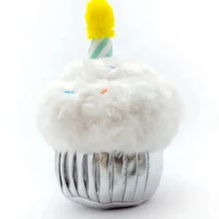 Thoozypet Birthday Cupcake Plush Dog Toy 7"