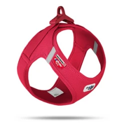 Curli Clasp Air-Mesh Vest Dog Harness Red