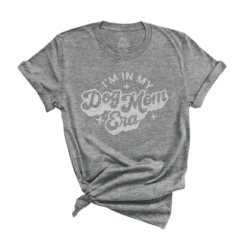 The Pet Foundry Dog Mom Era T-Shirt Dark Heather