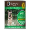 Dave's Pet Food 95% Premium Meats Grain-Free Beef & Beef Liver Recipe Canned Dog Food, 13-oz