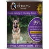 Dave's Pet Food 95% Premium Meats Grain-Free Turkey Recipe Canned Dog Food, 13-oz