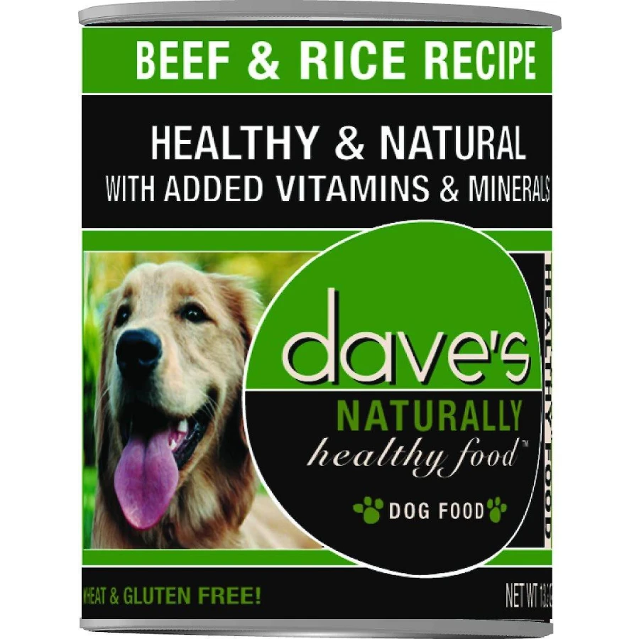 Dave's Pet Food Naturally Healthy Beef & Rice Recipe Canned Dog Food, 13-oz 3 Dave's Pet Food Naturally Healthy Beef & Rice Recipe Canned Dog Food, 13-oz