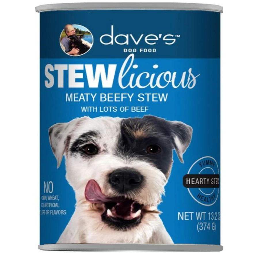 Dave's Pet Food Stewlicious Meaty Beefy Stew Canned Dog Food, 13.2-oz 3 Dave's Pet Food Stewlicious Meaty Beefy Stew Canned Dog Food, 13.2-oz