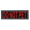 Dogline Removeable 3D Patches - Set Of 2 "Do Not Pet" -Mutts And Co-us DoglineRemoveable3DRubberPatches Setof2 DoNotPet 2