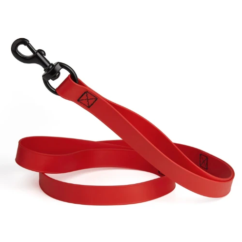Dogline Biothane Waterproof Multi-Handle Dog 6' Lead Red 3 Dogline Biothane Waterproof Multi-Handle Dog 6' Lead Red